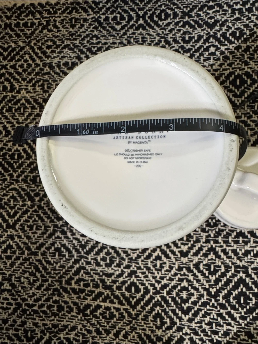 Rae Dunn White Ceramic Canister